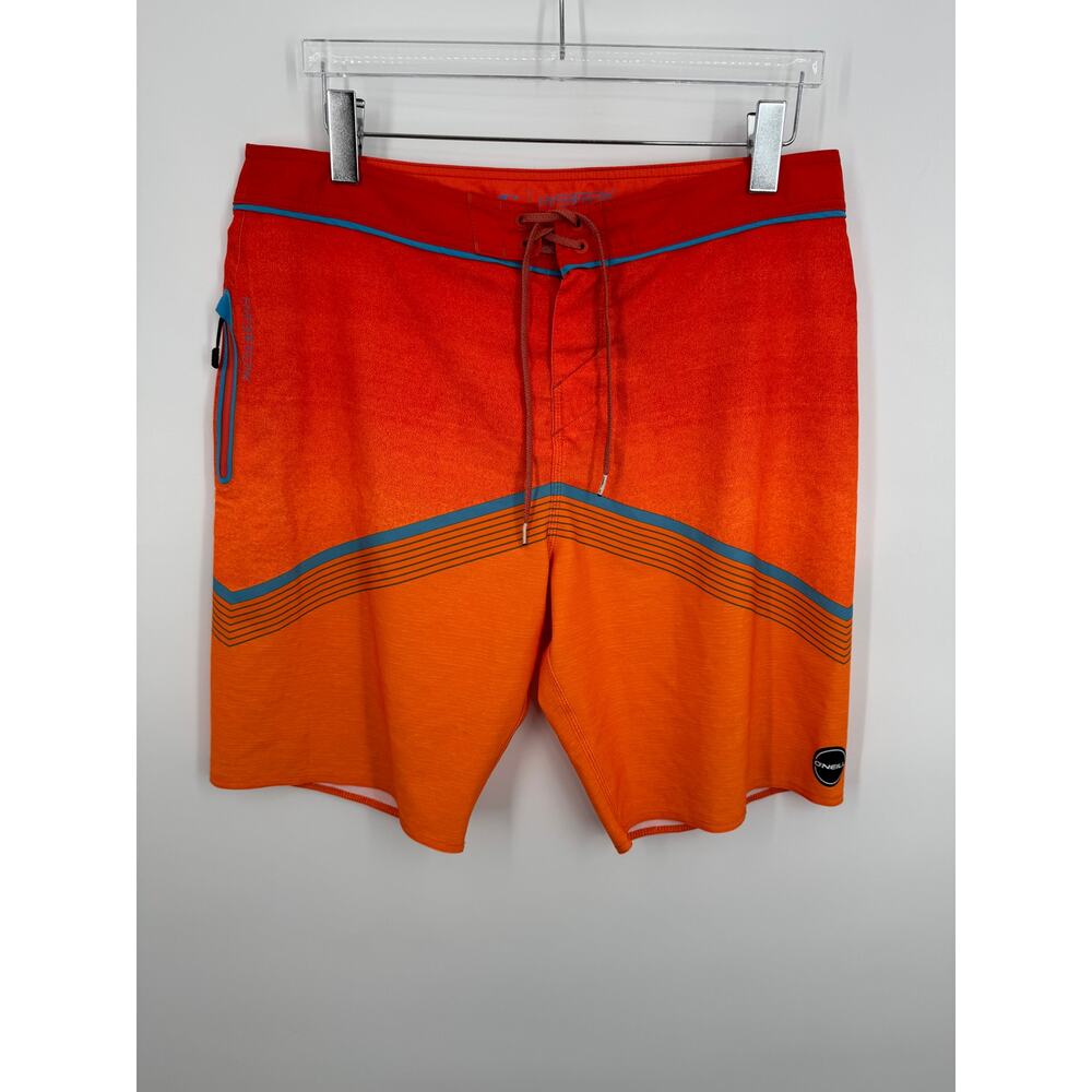 O'Neill Hyperfreak swim trunks 36 board shorts flex stretch drawcord pocket